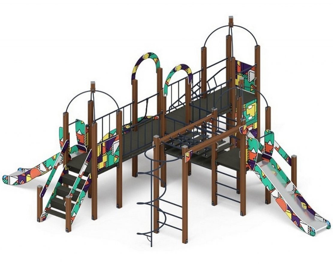 Детская игровая площадка Лаборатория веселья-6 (цветная) - вид 4