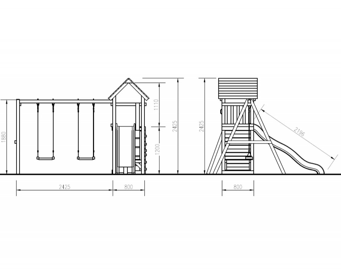 Детская игровая площадка Гарда 8 (всесезонная) - вид 3