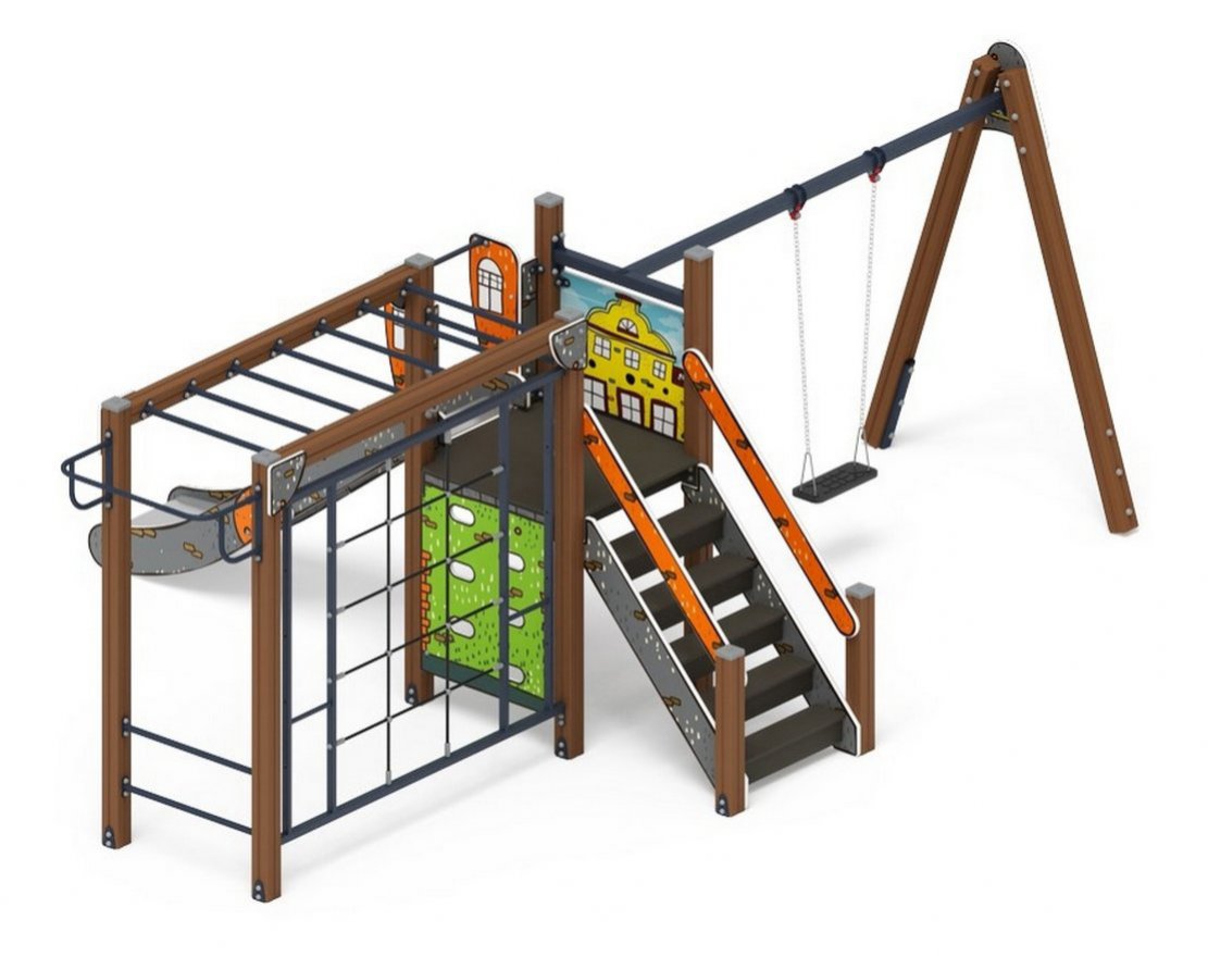 Детская игровая площадка Уютный дворик-2 - вид 3