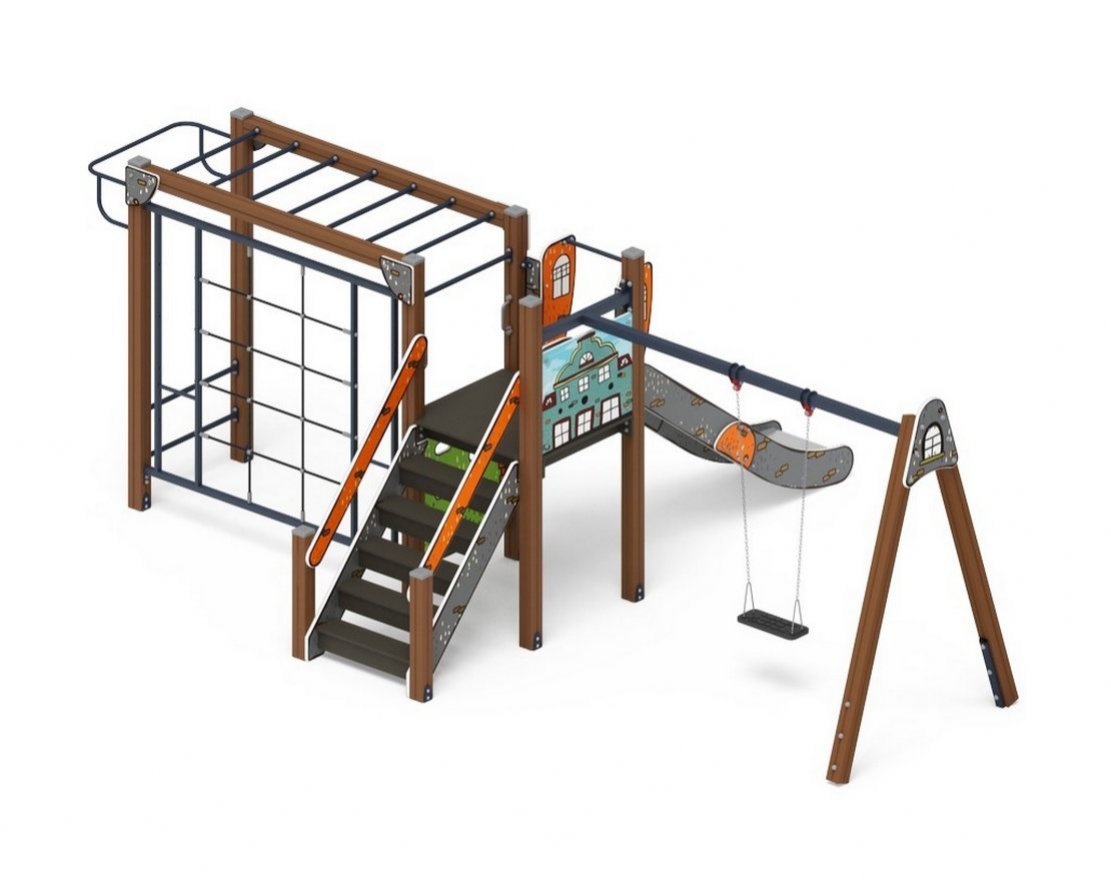 Детская игровая площадка Уютный дворик-2 - вид 4