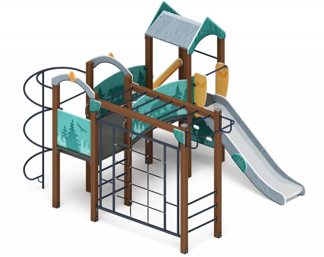 Детская игровая площадка Сибирская сказка-1 - вид 3