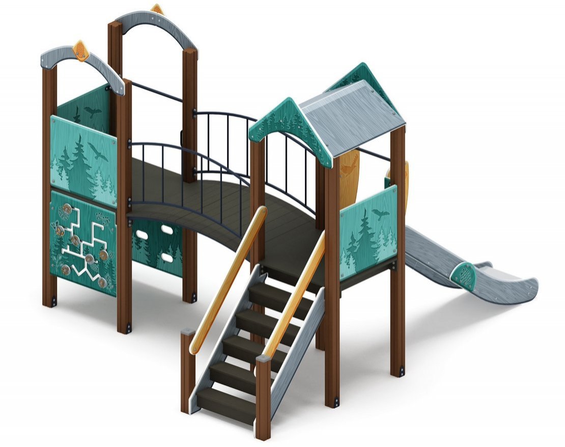 Детская игровая площадка Сибирская сказка-2 - вид 3