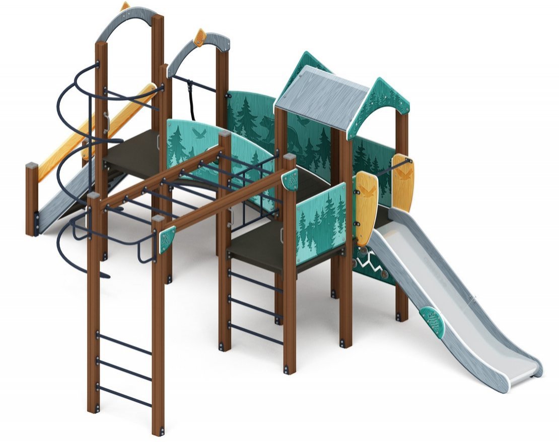 Детская игровая площадка Сибирская сказка-4 - вид 3