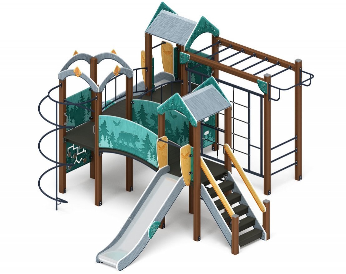 Детская игровая площадка Сибирская сказка-7 - вид 4