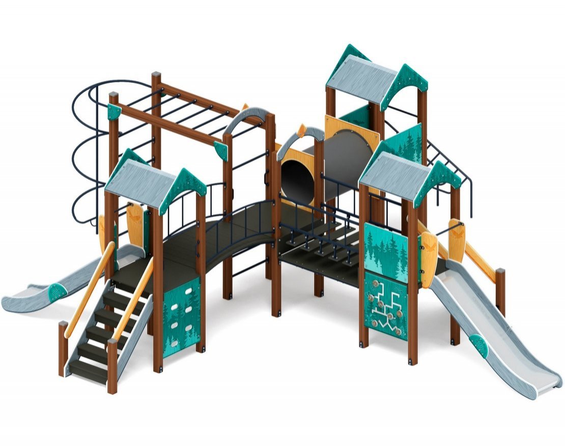 Детская игровая площадка Еловый островок-3 - вид 3