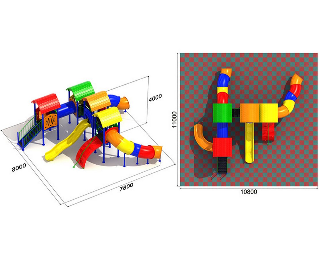 Детская площадка Дельфин 1.1 - вид 2