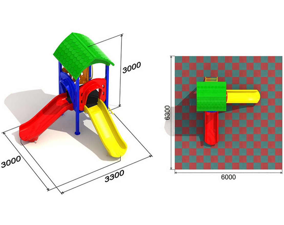 Детская площадка Кувшинка 1.1.2 - вид 2