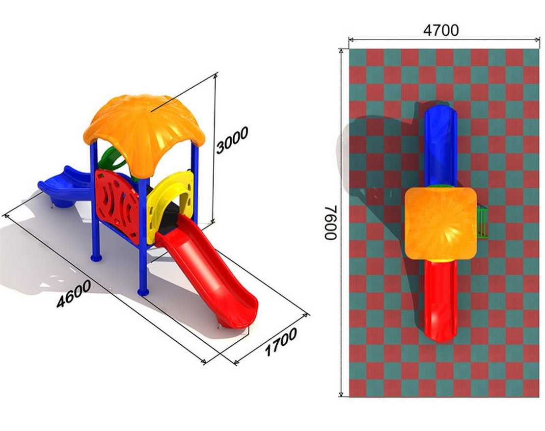 Детская площадка Кувшинка 1.2.1 - вид 2