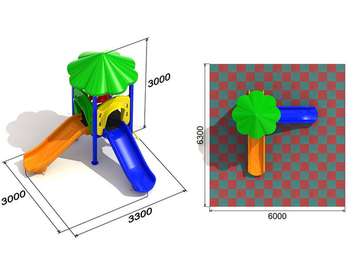 Детская площадка Кувшинка 1.3.2 - вид 2