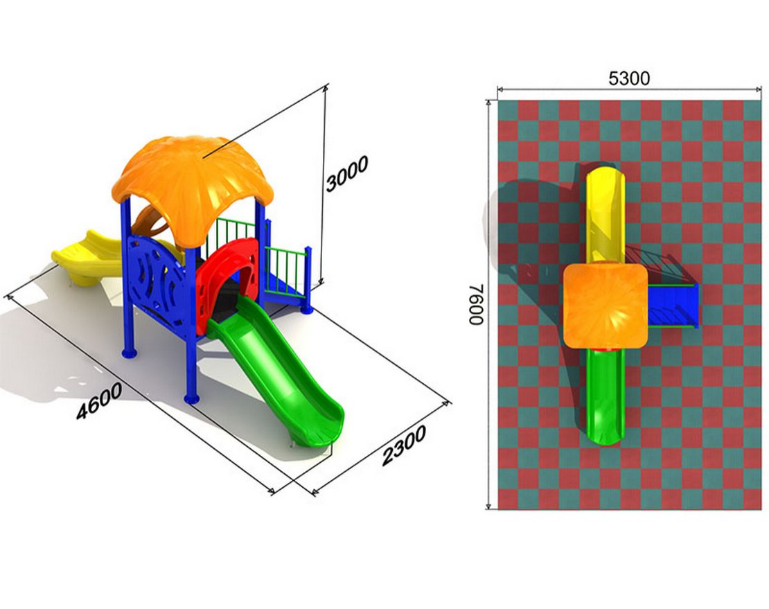 Детская площадка Кувшинка 2.2.1 - вид 2