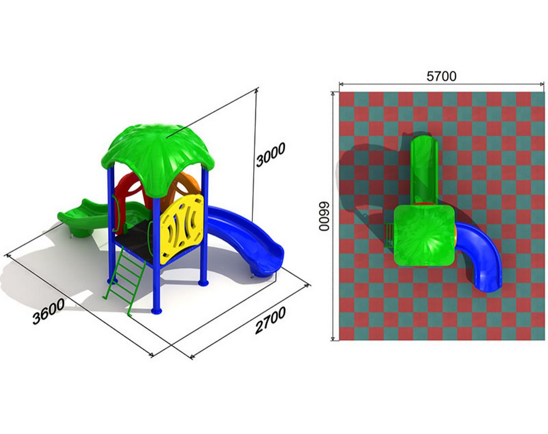 Детская площадка Кувшинка 3.2.2 - вид 2
