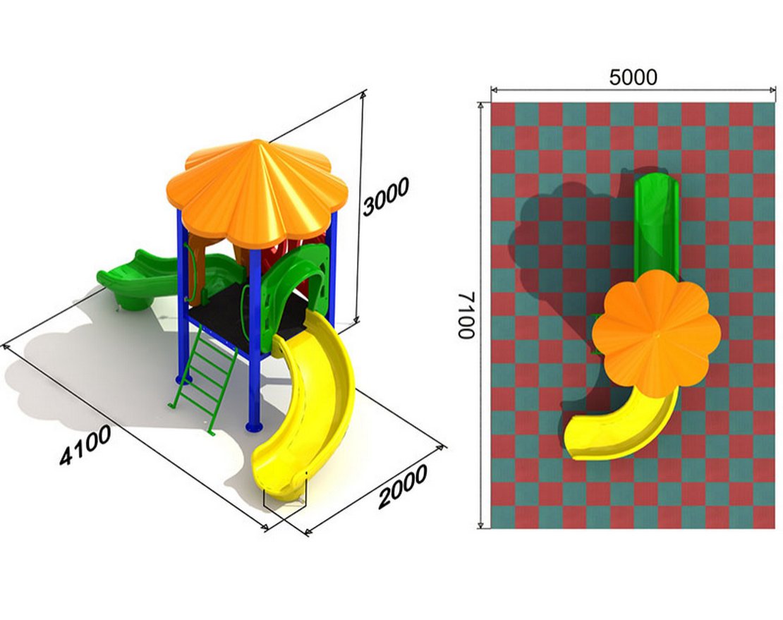 Детская площадка Кувшинка 3.3.1 - вид 2