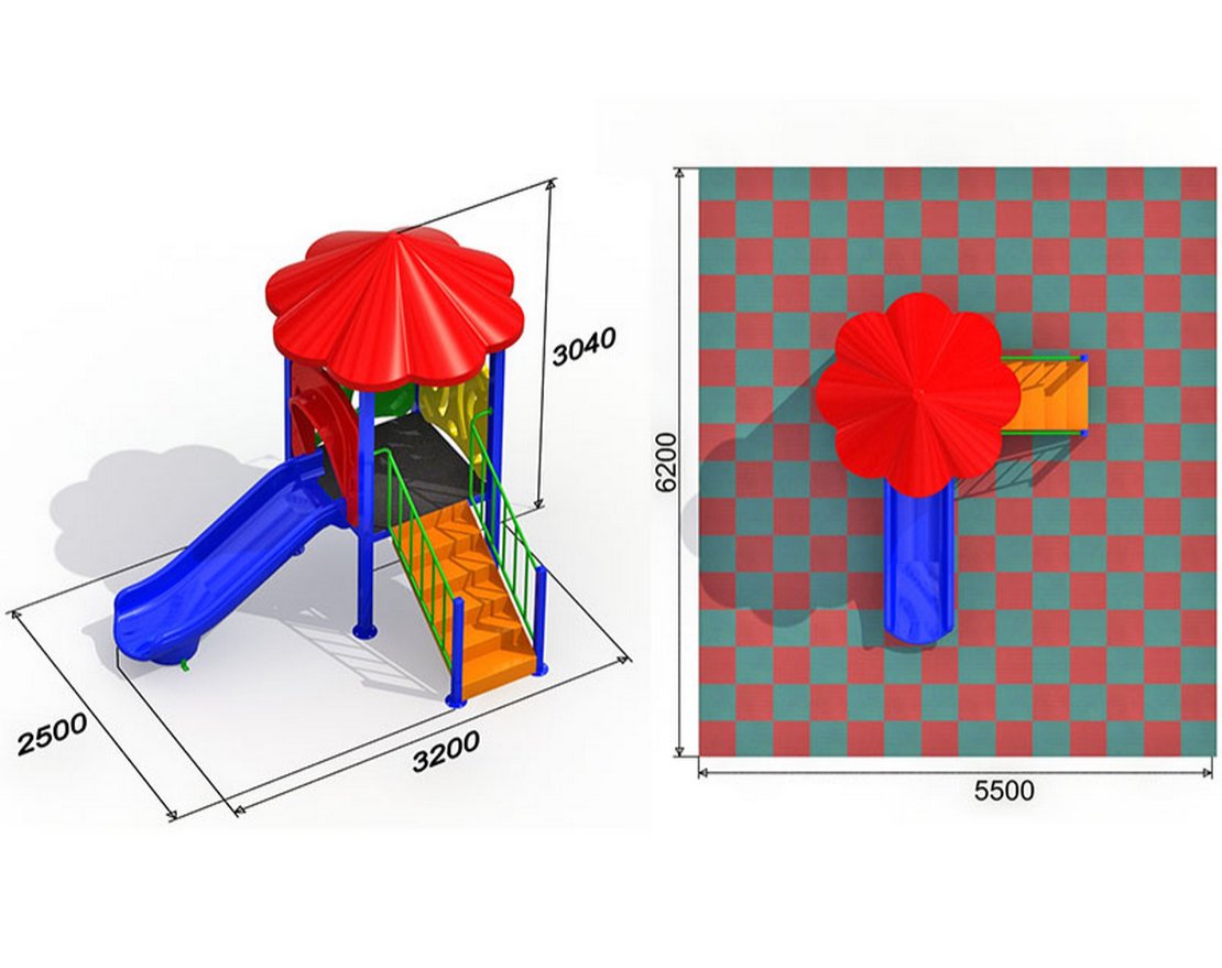 Детская площадка Малютка 2.3 - вид 2