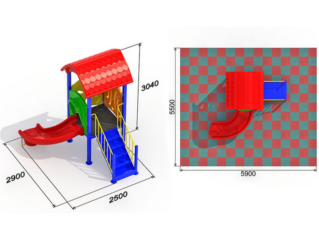 Детская площадка Малютка 4.1 - вид 2