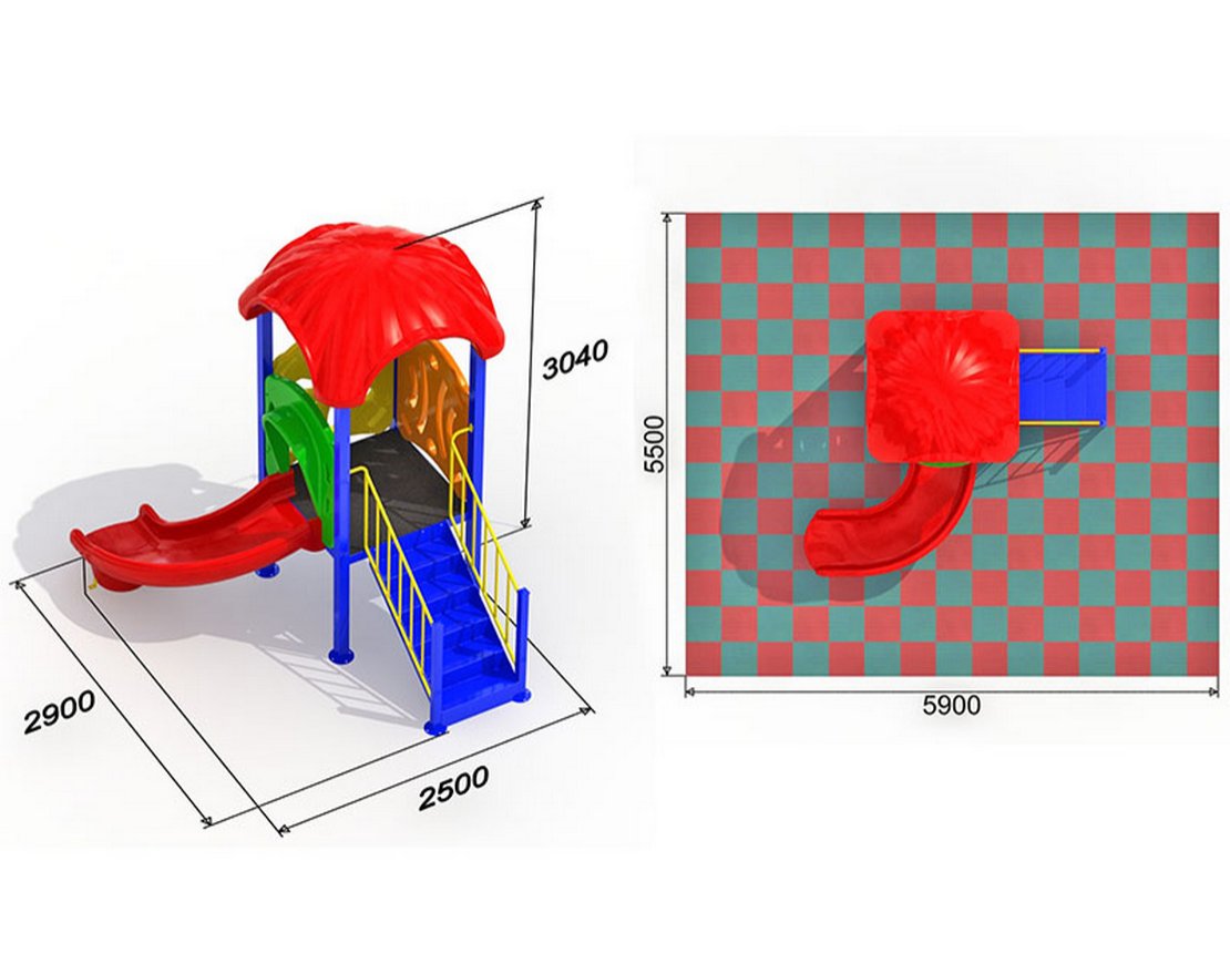 Детская площадка Малютка 4.2 - вид 2