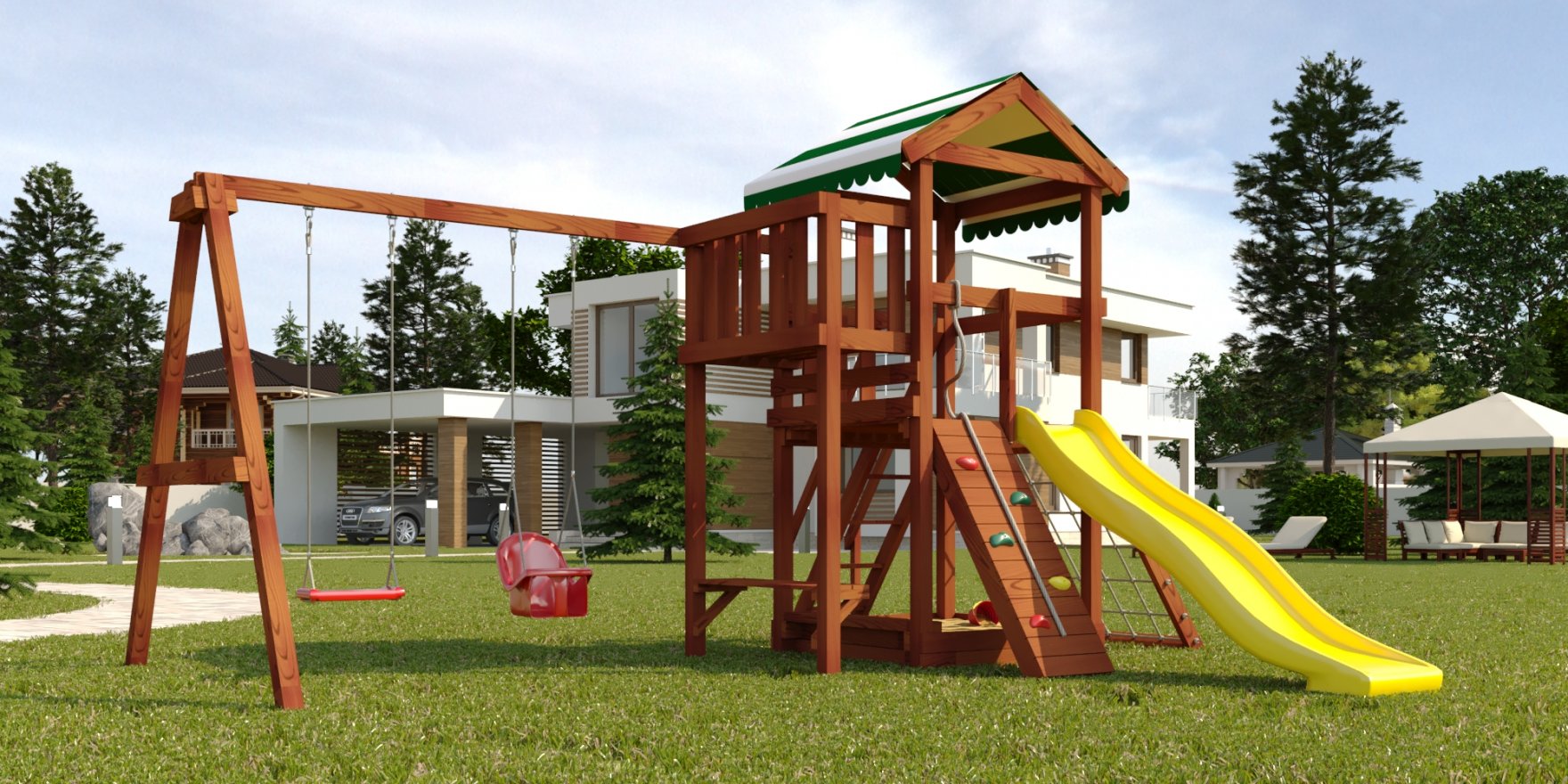 Детская игровая площадка Гарда 2 Бри - вид 4