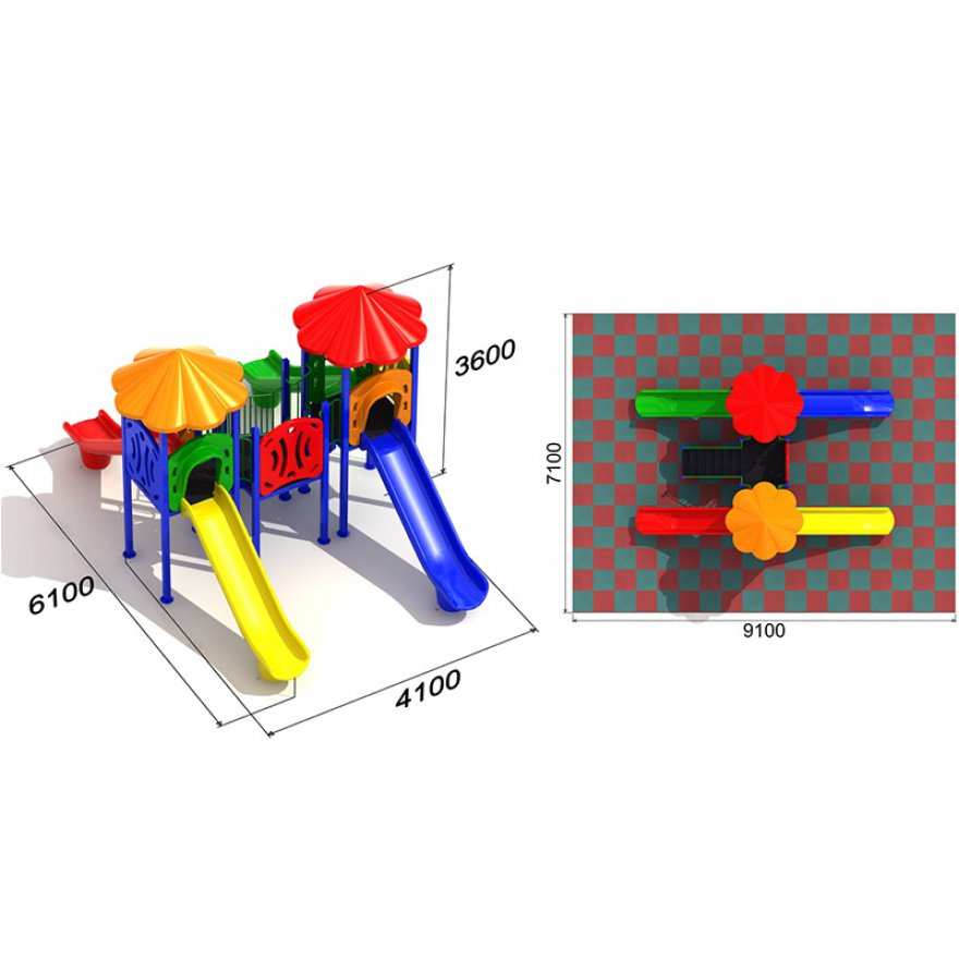 Детская площадка Водопад 2.3 - вид 4