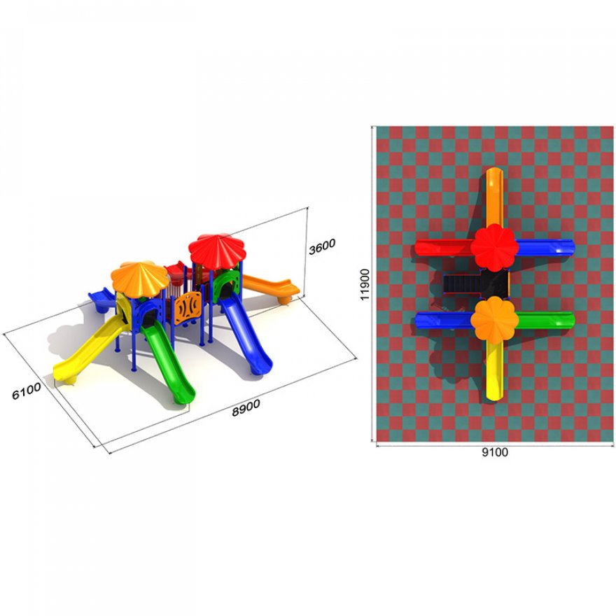 Детская площадка Водопад 3.3 - вид 4