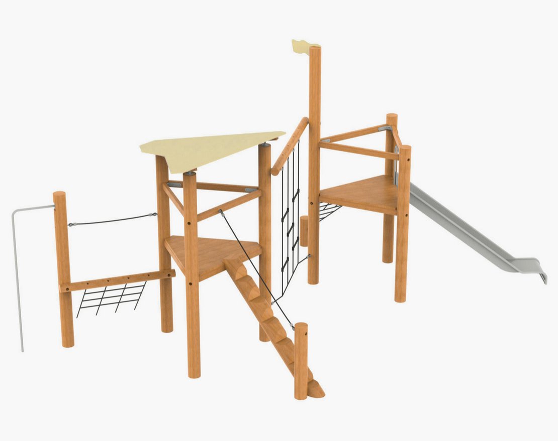 Детский игровой комплекс TORUDA Эко Мимоза 6 - вид 3