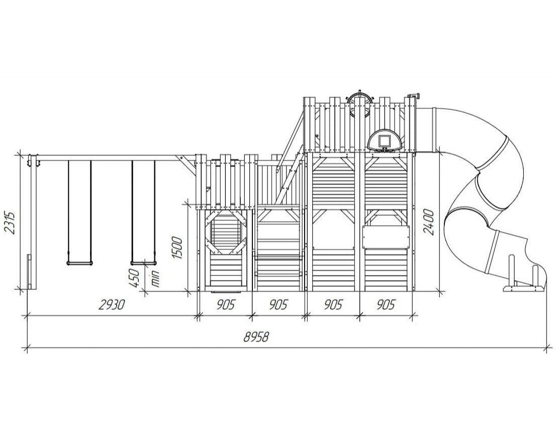 Детский игровой комплекс Домик приключений 6 - вид 2