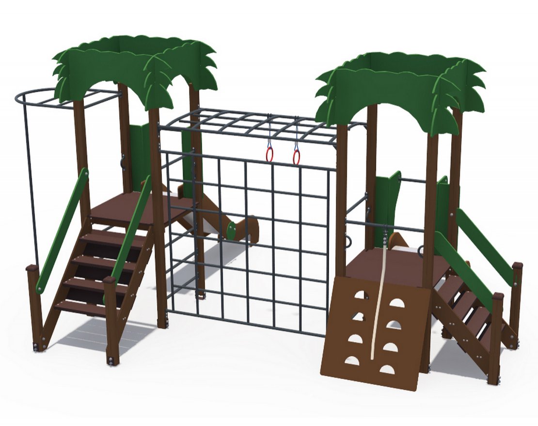 Детский игровой комплекс Джунгли Мадагаскар ДИО 02110 - вид 2