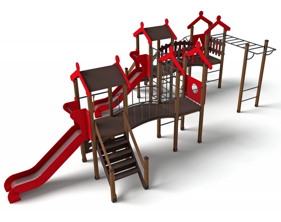 Детский игровой комплекс Городские кварталы Н-1200 ДИО 05052 - вид 3