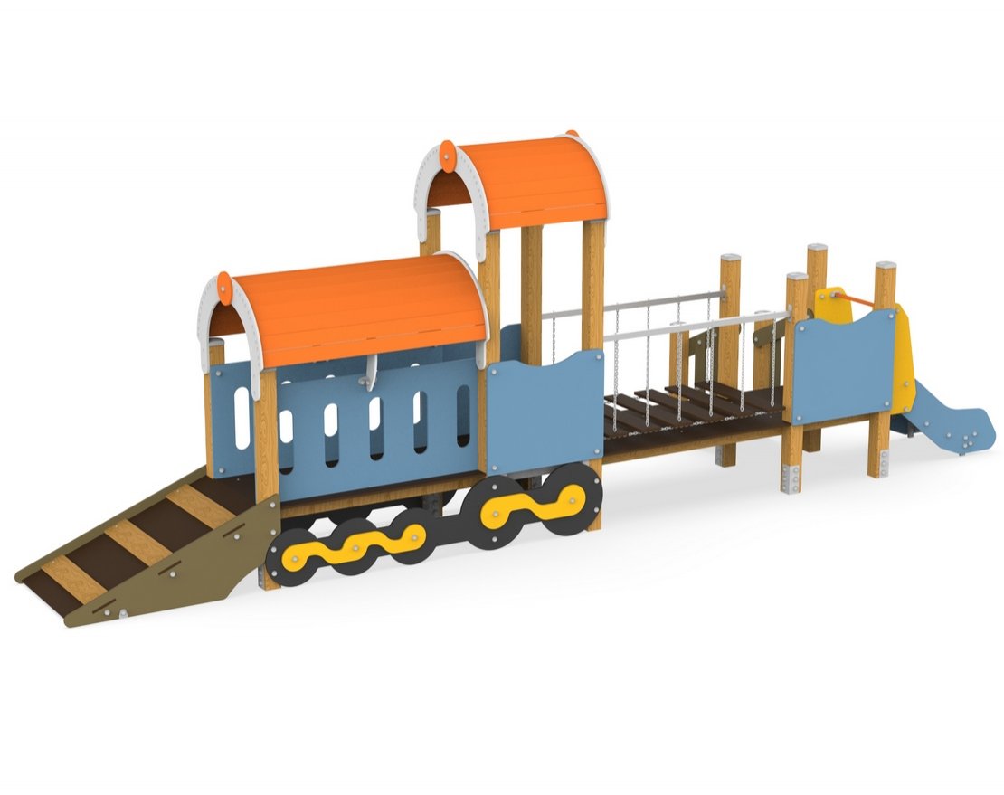 Детский игровой комплекс Поезд 3 - вид 3