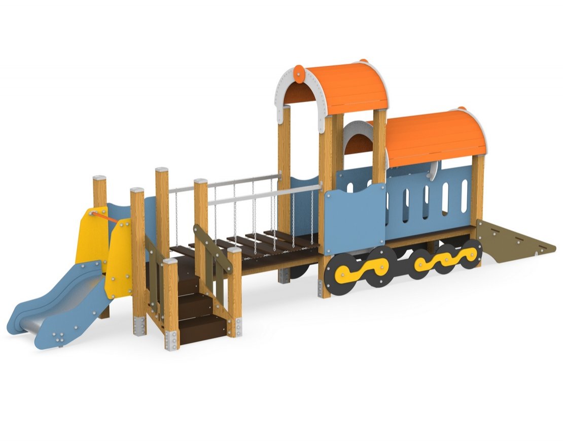 Детский игровой комплекс Поезд 3 - вид 2