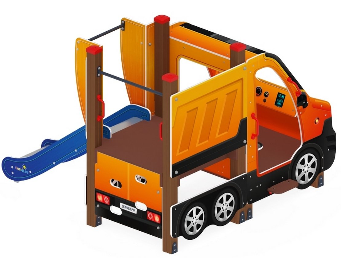 Детская игровая площадка Шофер-1 (оранжевый) - вид 4