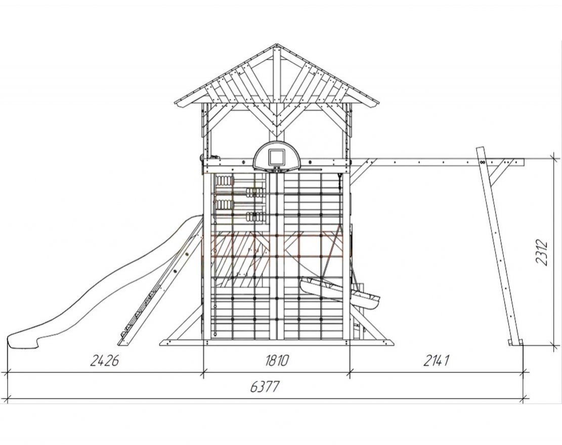 Детский игровой комплекс Домик приключений 3 - вид 3