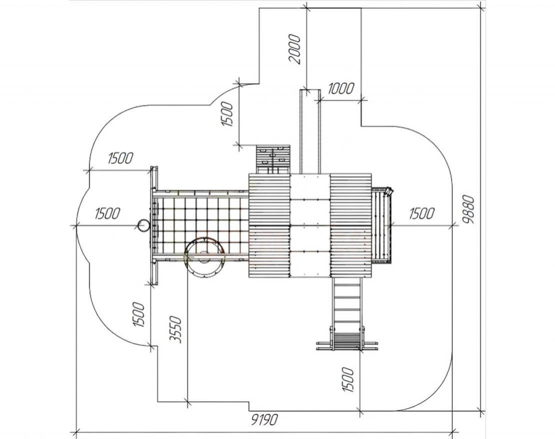 Детский игровой комплекс Домик приключений 3 - вид 2