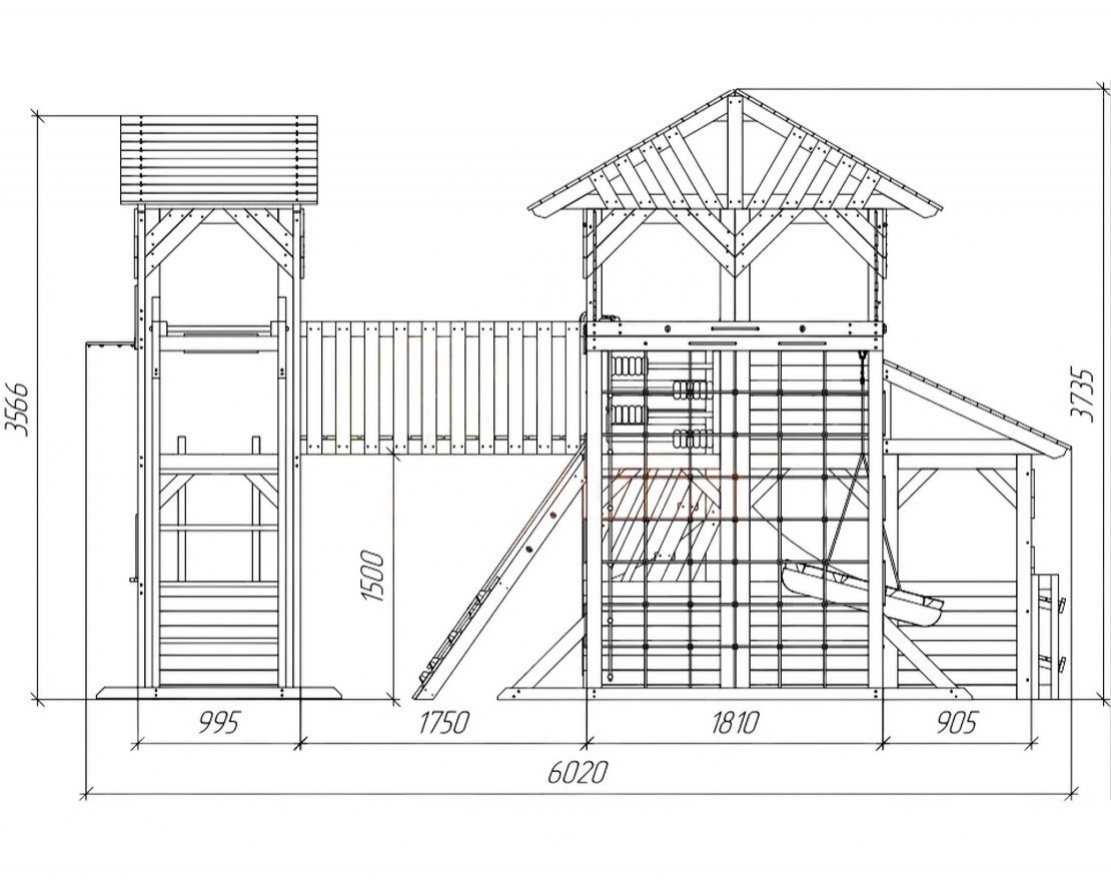 Детский игровой комплекс Домик приключений 5 - вид 4