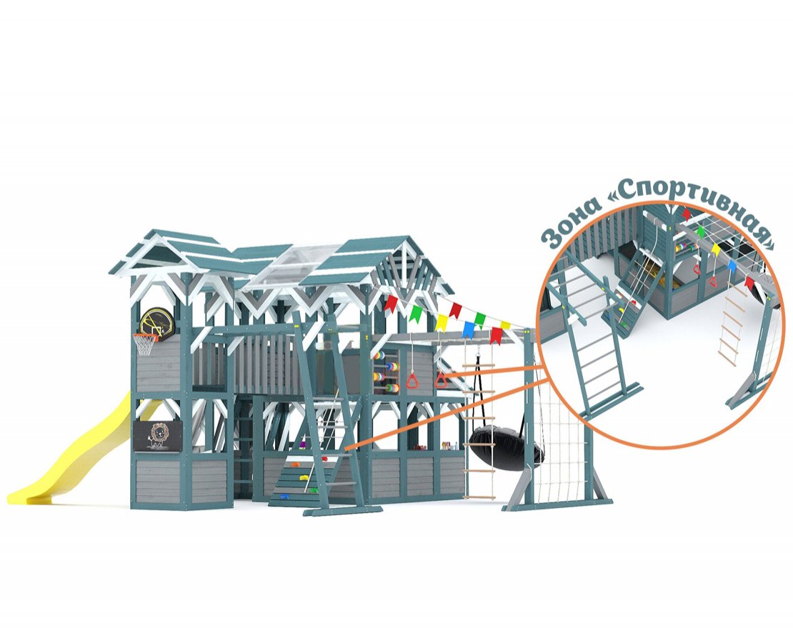 Детский игровой комплекс Домик приключений 5 - вид 2