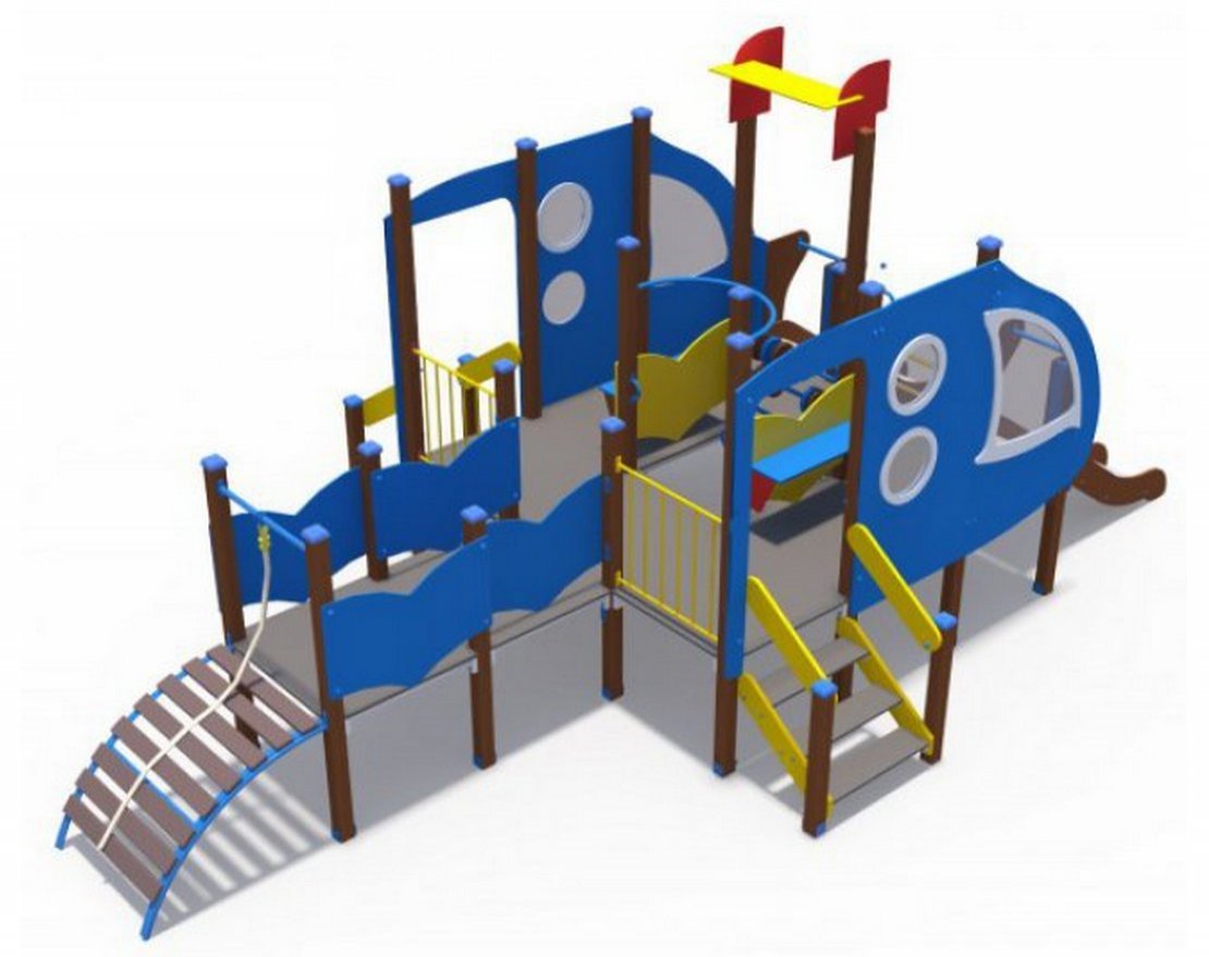 Детский игровой комплекс Подводная лодка Н-1200 ДИО 13023 - вид 2