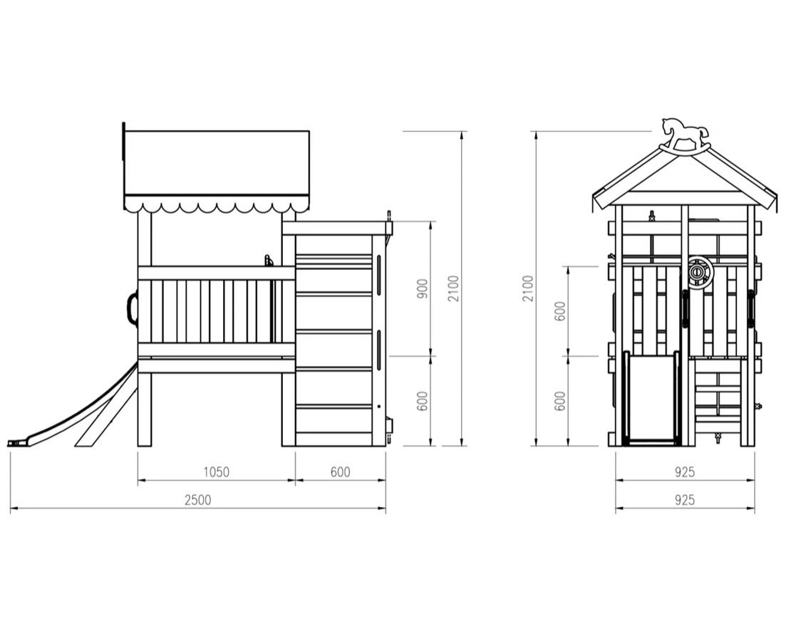 Детский игровой комплекс Весёлый уголок 13 - вид 3