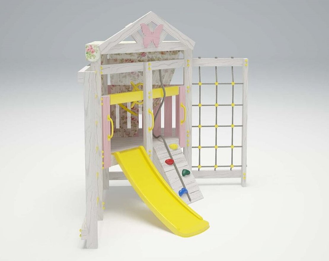 Детский игровой комплекс Весёлый уголок 9 (угловой) - вид 2