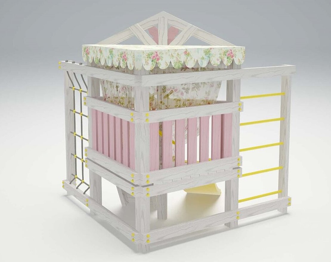 Детский игровой комплекс Весёлый уголок 9 (угловой) - вид 3