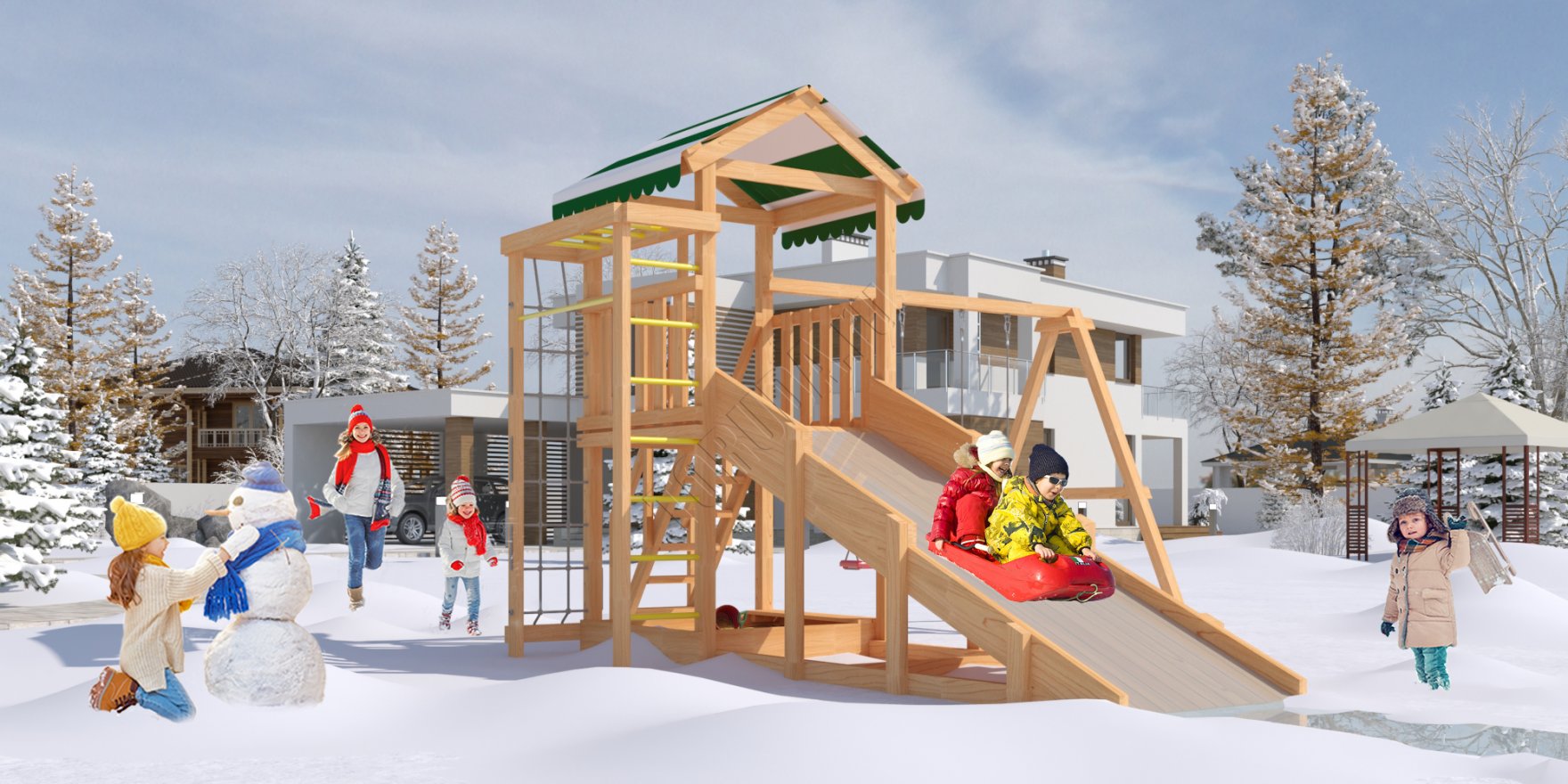 Детская игровая площадка Гарда 5 (всесезонная) - вид 2