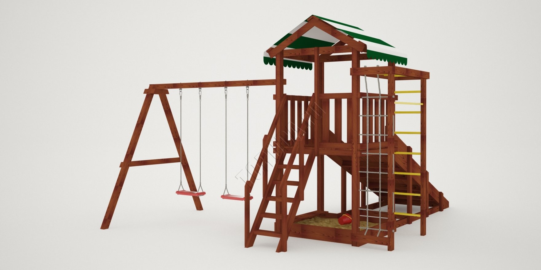 Детская игровая площадка Гарда 5 (Бри) всесезонная - вид 2