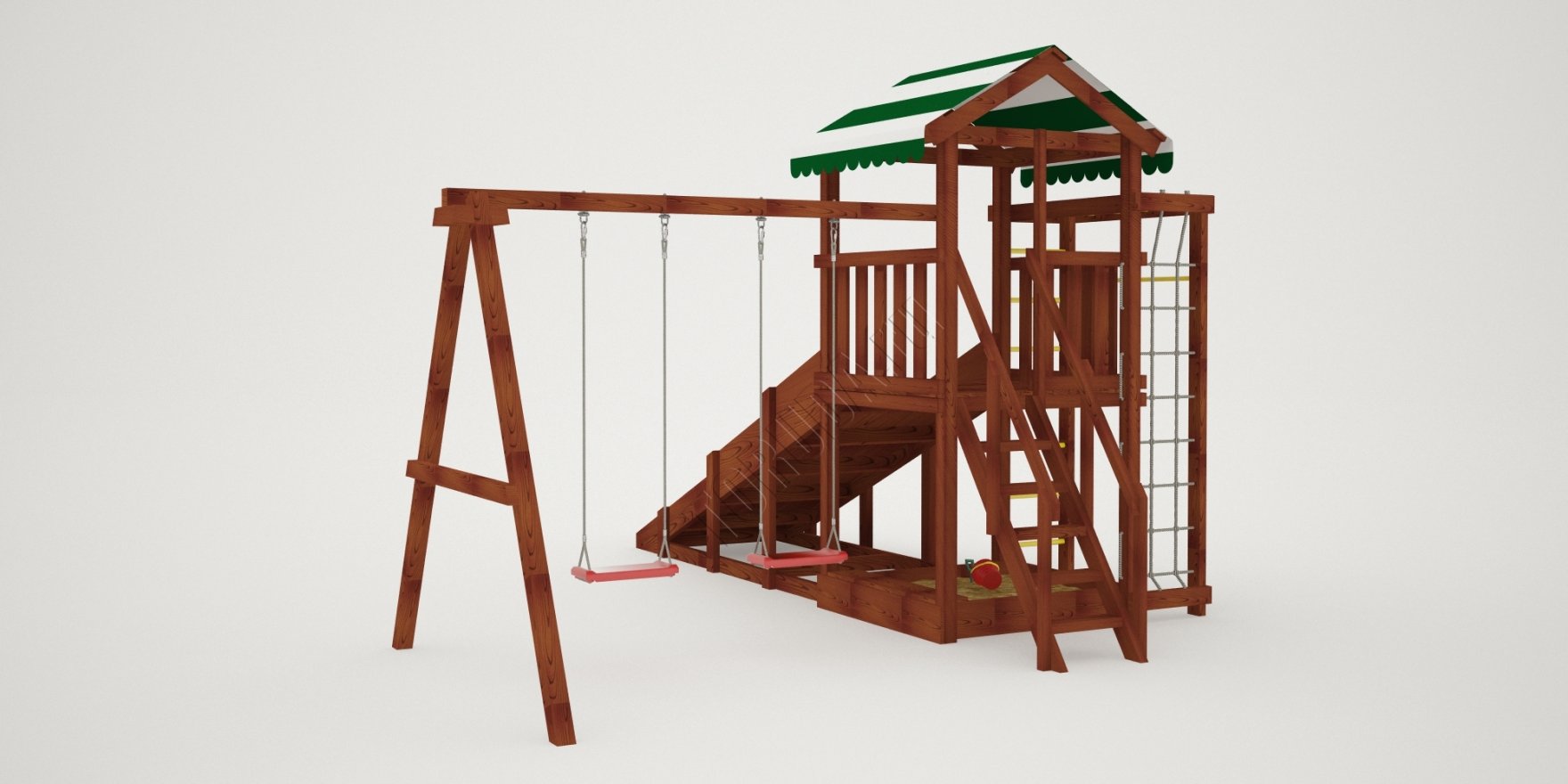 Детская игровая площадка Гарда 5 (Бри) всесезонная - вид 3