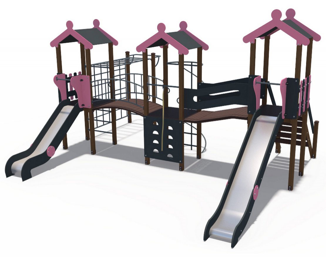 Детский игровой комплекс Домино Северный Мишка Н-1500 и Н-1200 ДИО 03140 - вид 2