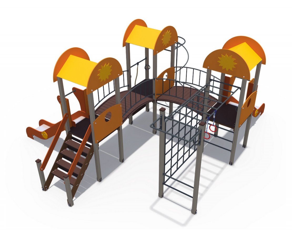 Детский игровой комплекс Солнышко Детский дворик 2 ДИО 03052 - вид 2