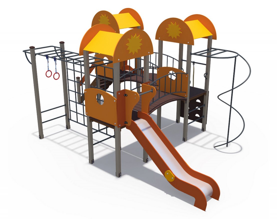 Детский игровой комплекс Солнышко Детский дворик 2 ДИО 03052 - вид 3