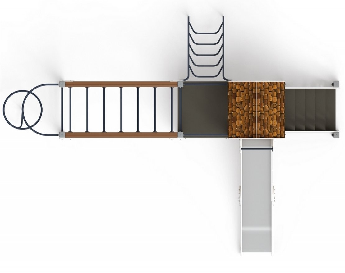 Детская игровая площадка Уютный эко-дворик-9 - вид 5