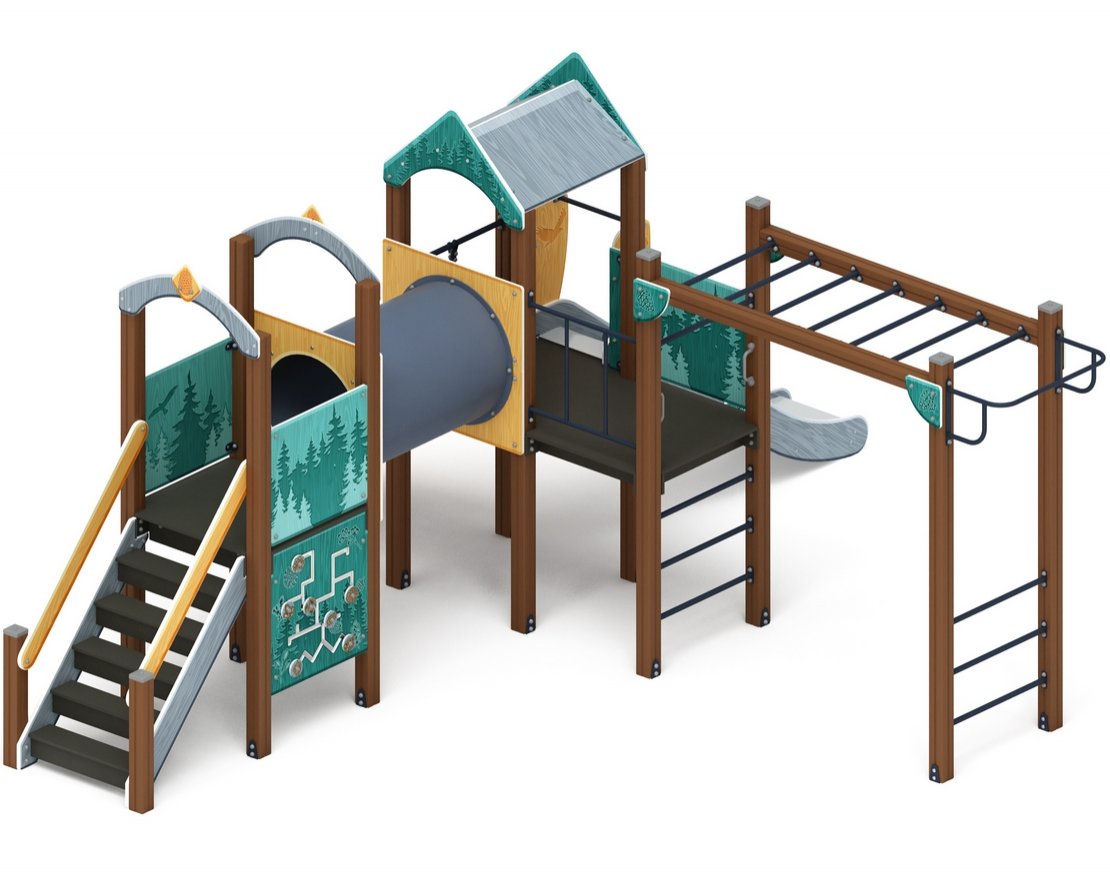 Детская игровая площадка Сибирская сказка-5 - вид 4