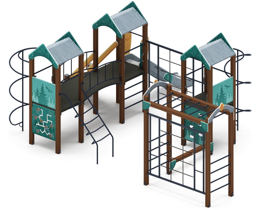 Детская игровая площадка Сибирская сказка-12 - вид 4