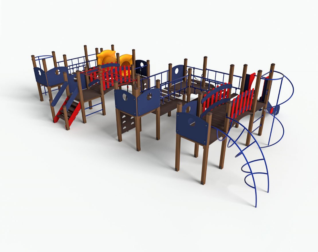 Детский спортивный комплекс (горка 1200 мм) ДСК 04402.1 - вид 2