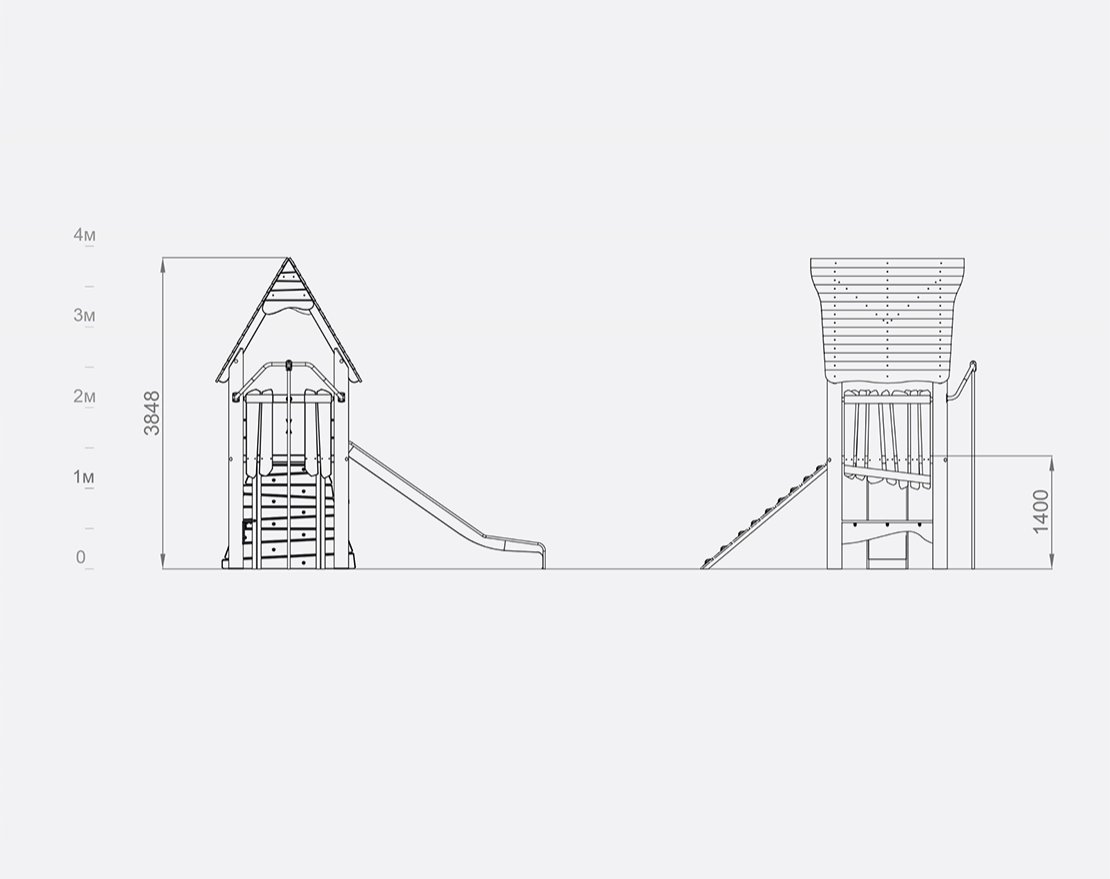 ДЕТСКОЕ ИГРОВОЕ ОБОРУДОВАНИЕ Legno «LE-01.35» - вид 2