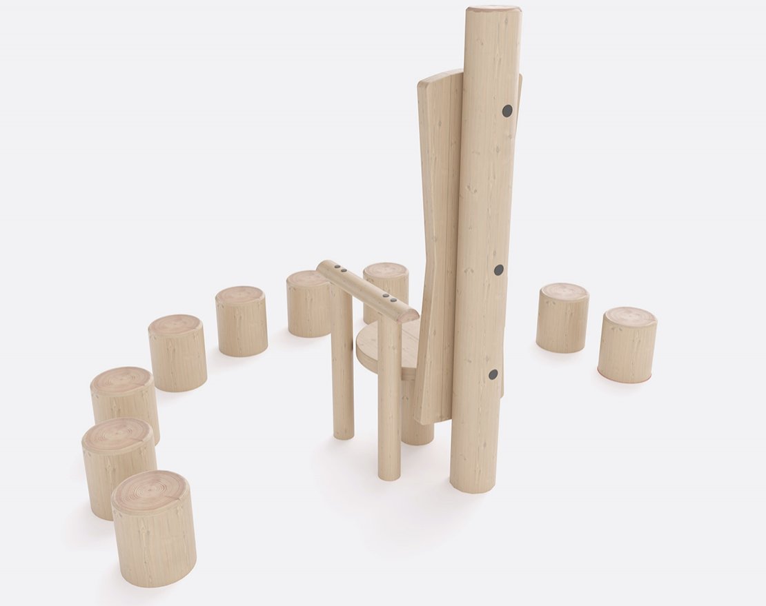 ДЕТСКОЕ ИГРОВОЕ ОБОРУДОВАНИЕ Legno «LE-05.05» - вид 3