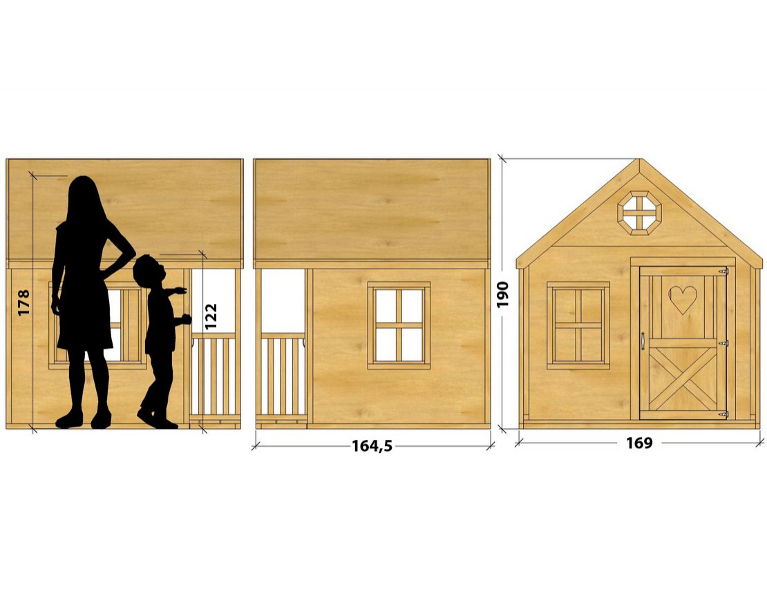 Домашний игровой домик TORUDA WOOD Шале - вид 2